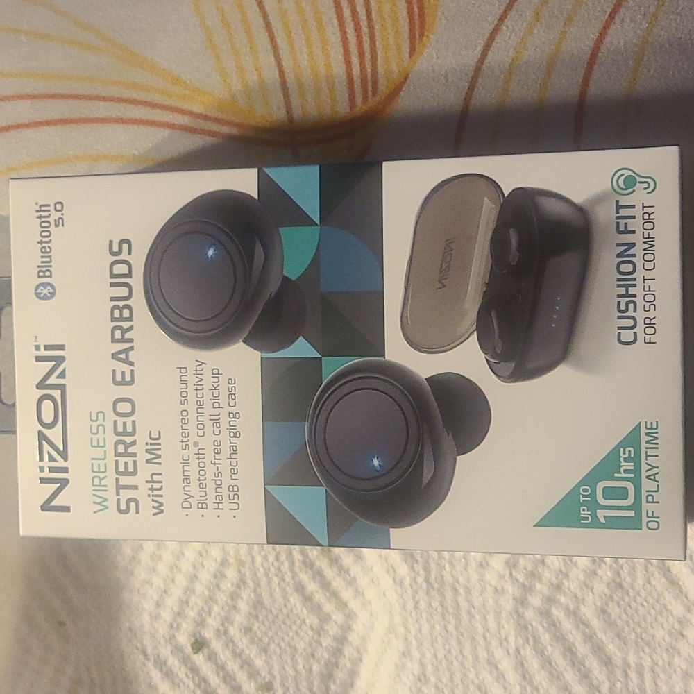 Nizoni wireless stereo airbuds with mic